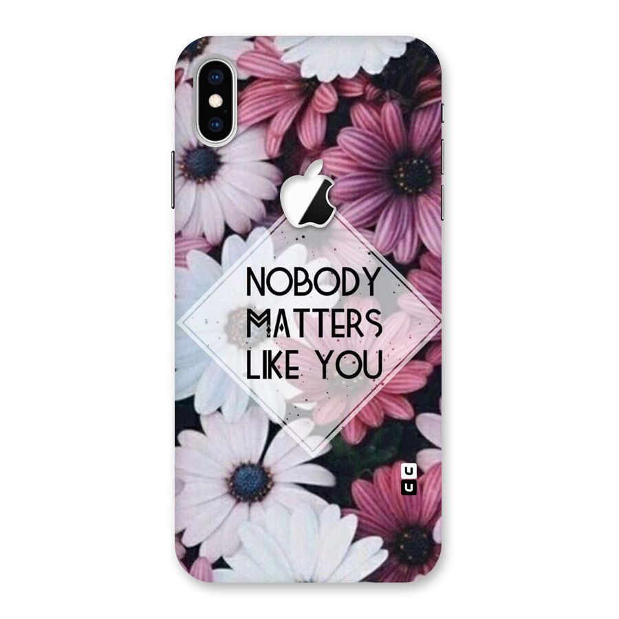 You Matter Back Case for iPhone XS Max Apple Cut
