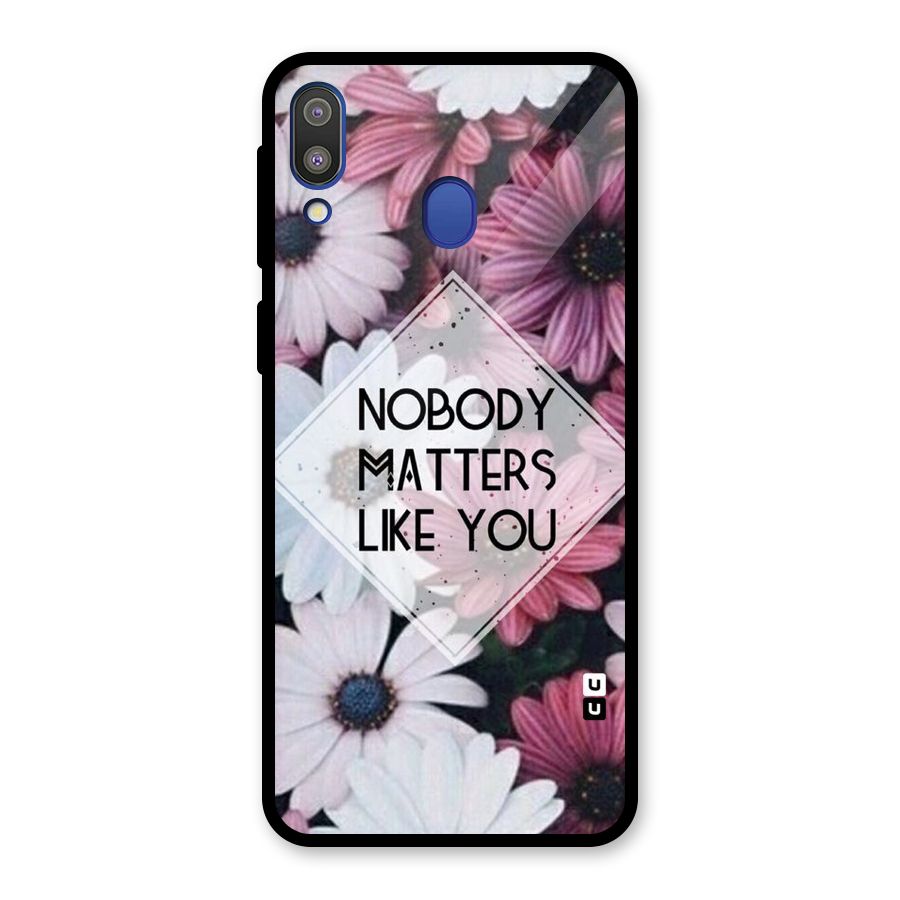 You Matter Glass Back Case for Galaxy M20