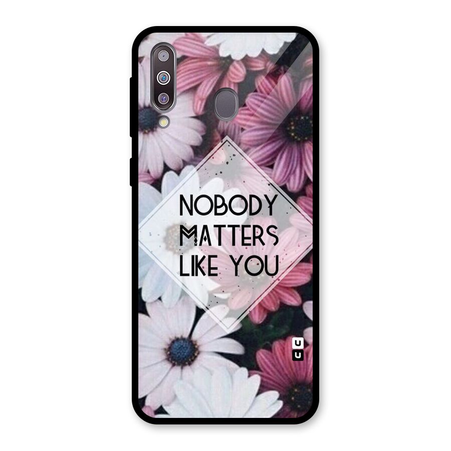 You Matter Glass Back Case for Galaxy M30