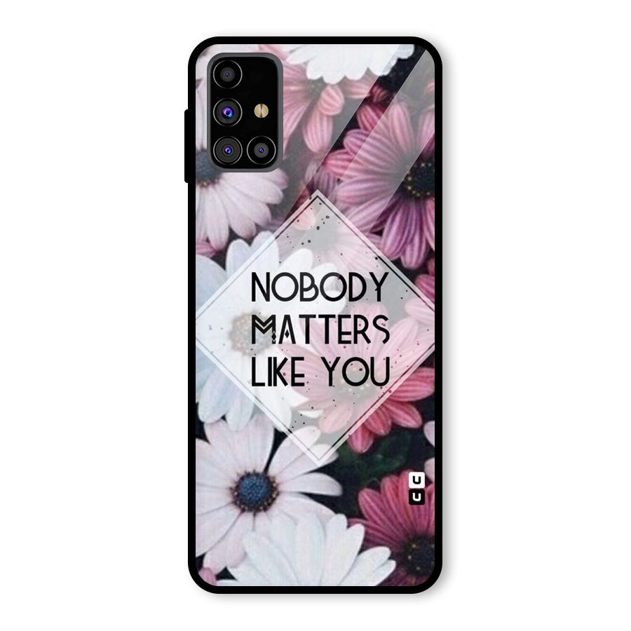 You Matter Glass Back Case for Galaxy M31s