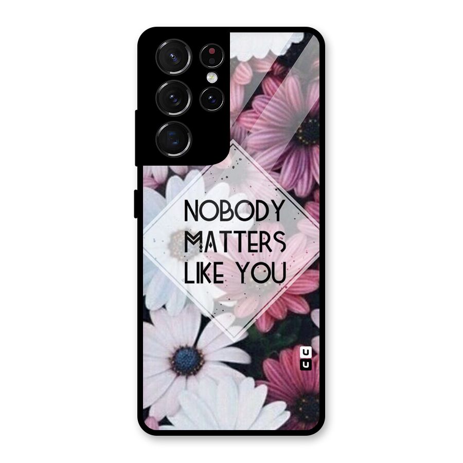 You Matter Glass Back Case for Galaxy S21 Ultra 5G