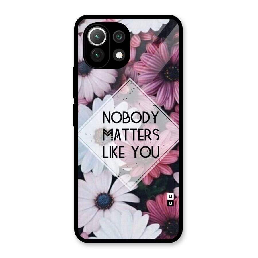 You Matter Glass Back Case for Mi 11 Lite
