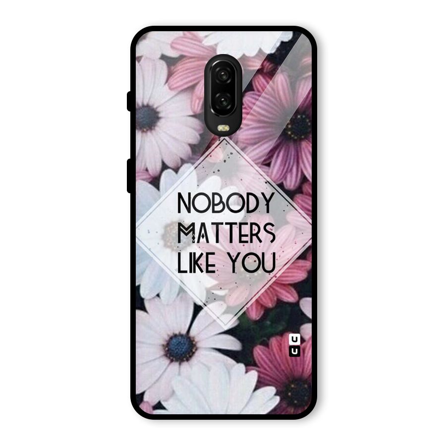 You Matter Glass Back Case for OnePlus 6T