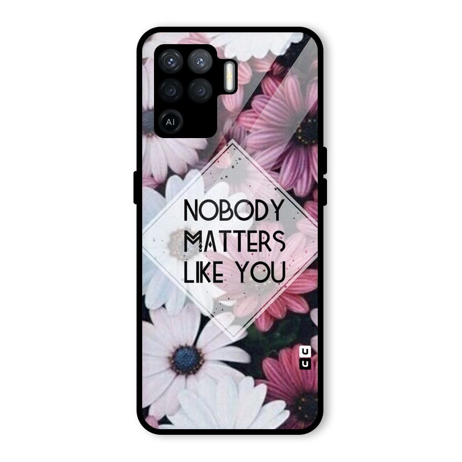 You Matter Glass Back Case for Oppo F19 Pro