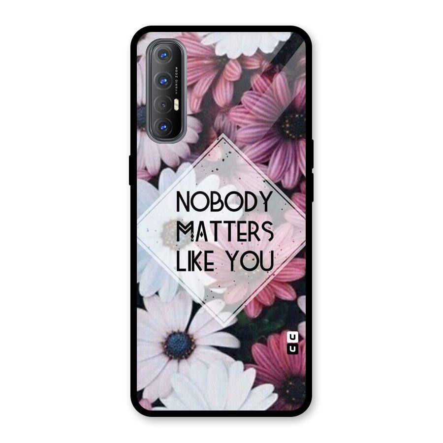 You Matter Glass Back Case for Oppo Reno3 Pro