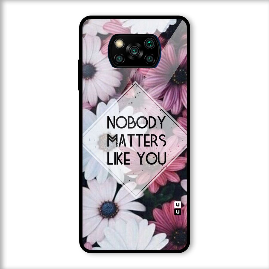 You Matter Glass Back Case for Poco X3