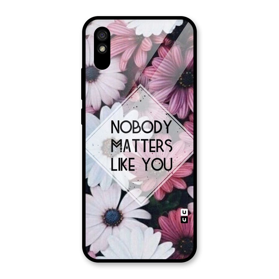 You Matter Glass Back Case for Redmi 9A