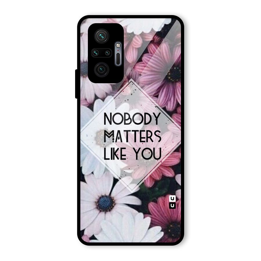 You Matter Glass Back Case for Redmi Note 10 Pro Max