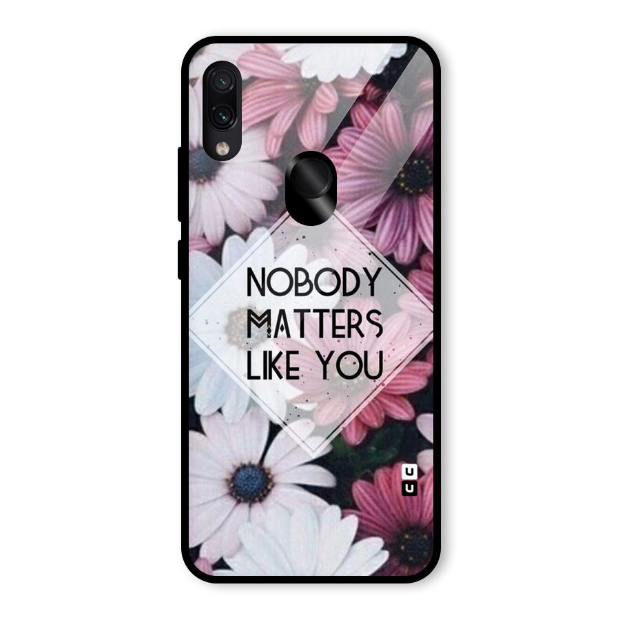 You Matter Glass Back Case for Redmi Note 7 Pro