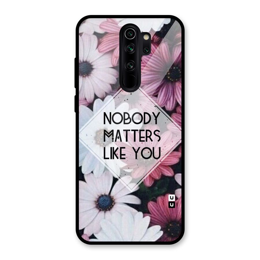 You Matter Glass Back Case for Redmi Note 8 Pro