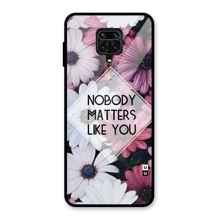 You Matter Glass Back Case for Redmi Note 9 Pro