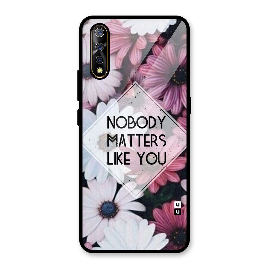 You Matter Glass Back Case for Vivo S1