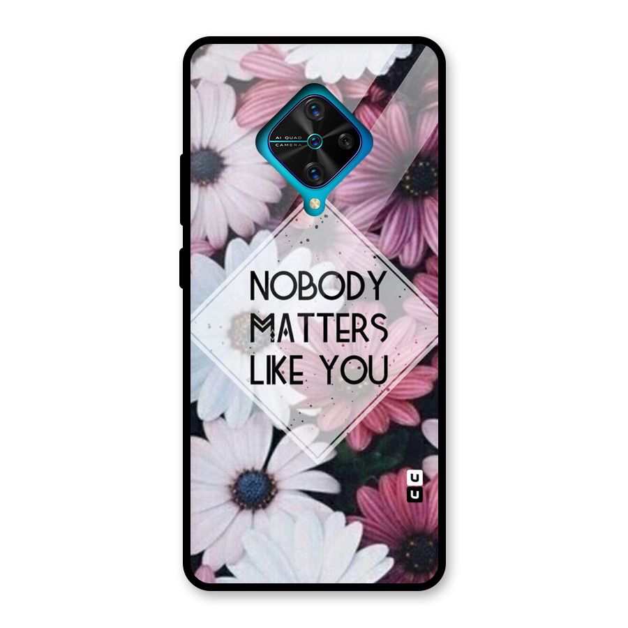 You Matter Glass Back Case for Vivo S1 Pro