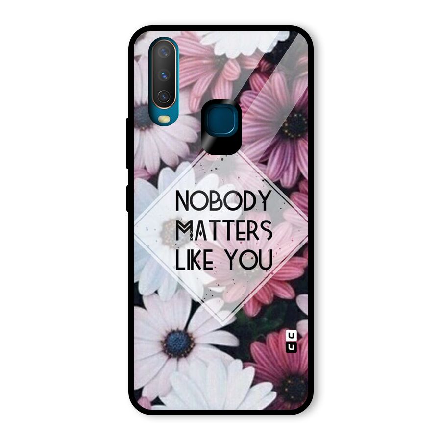 You Matter Glass Back Case for Vivo U10