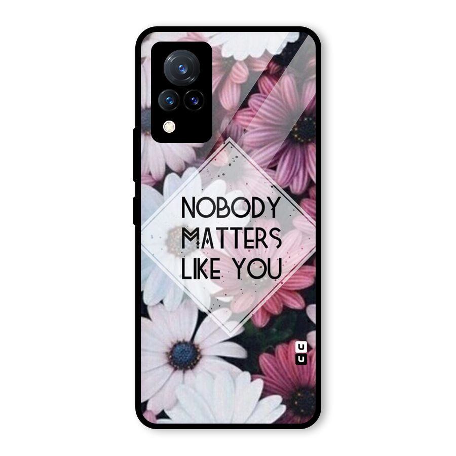 You Matter Glass Back Case for Vivo V21 5G