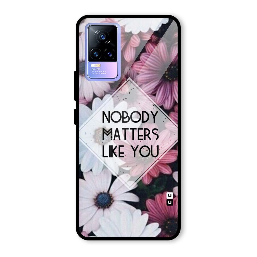 You Matter Glass Back Case for Vivo Y73
