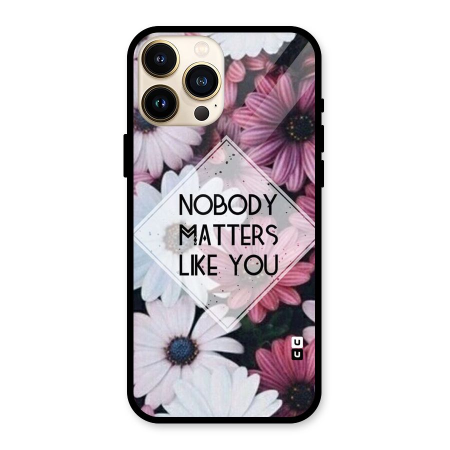 You Matter Glass Back Case for iPhone 13 Pro Max