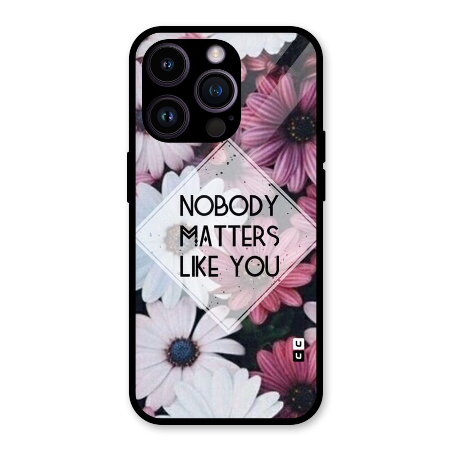 You Matter Glass Back Case for iPhone 14 Pro