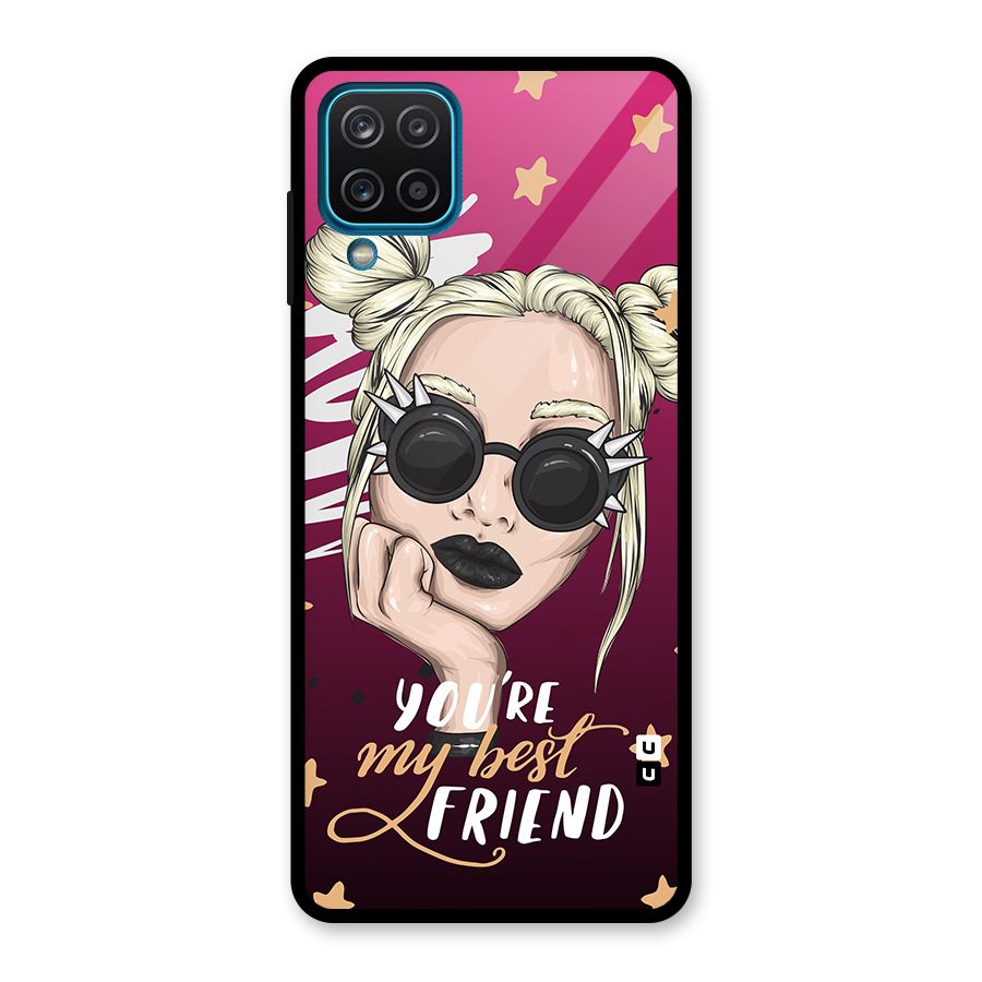 You My Best Friend Glass Back Case for Galaxy A12