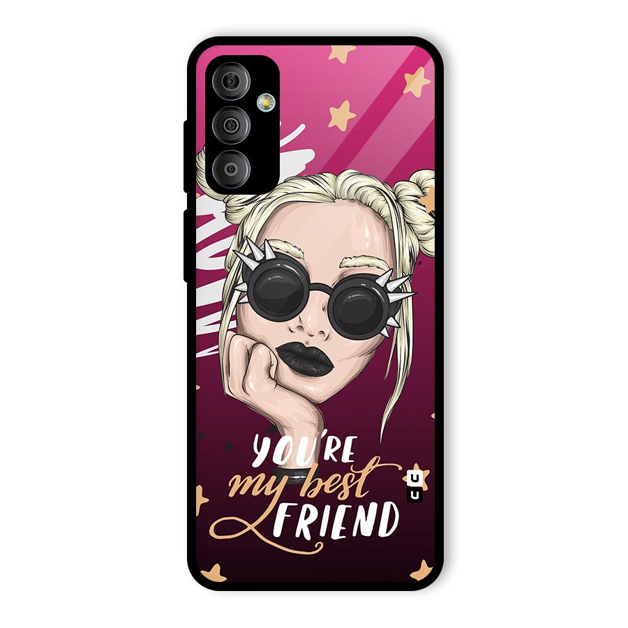 You My Best Friend Glass Back Case for Galaxy F23
