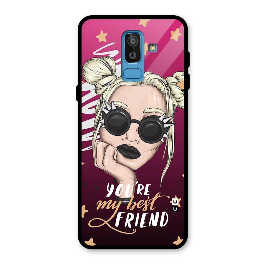 You My Best Friend Glass Back Case for Galaxy J8