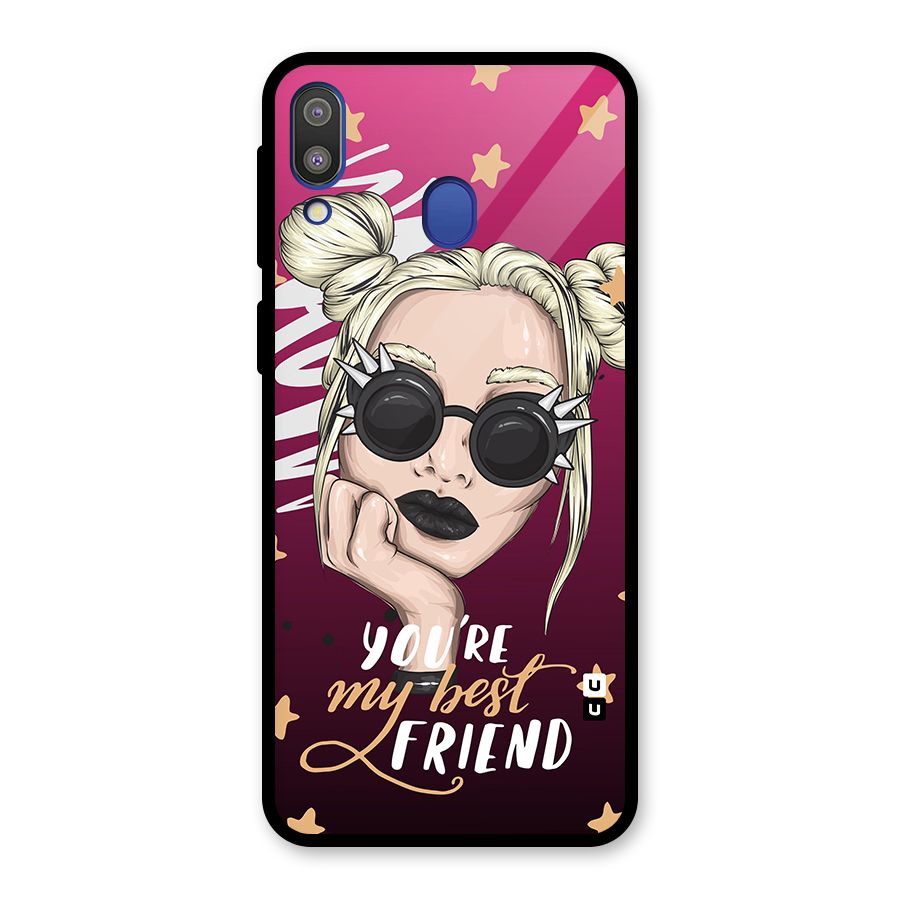 You My Best Friend Glass Back Case for Galaxy M20