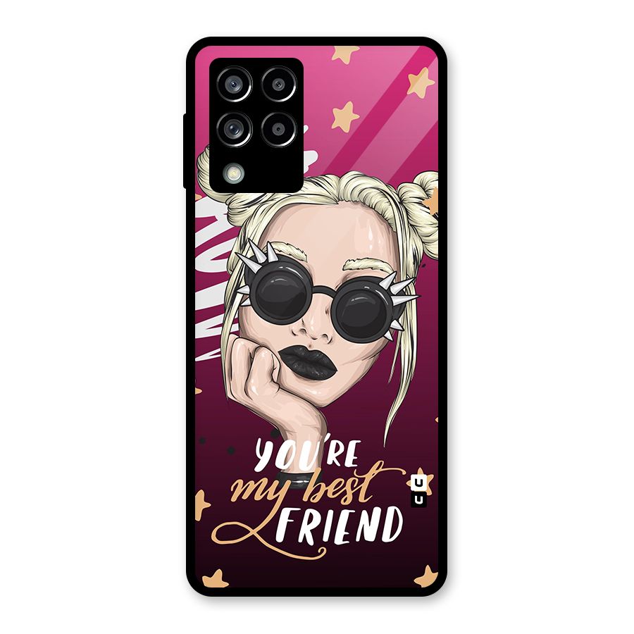 You My Best Friend Glass Back Case for Galaxy M53 5G