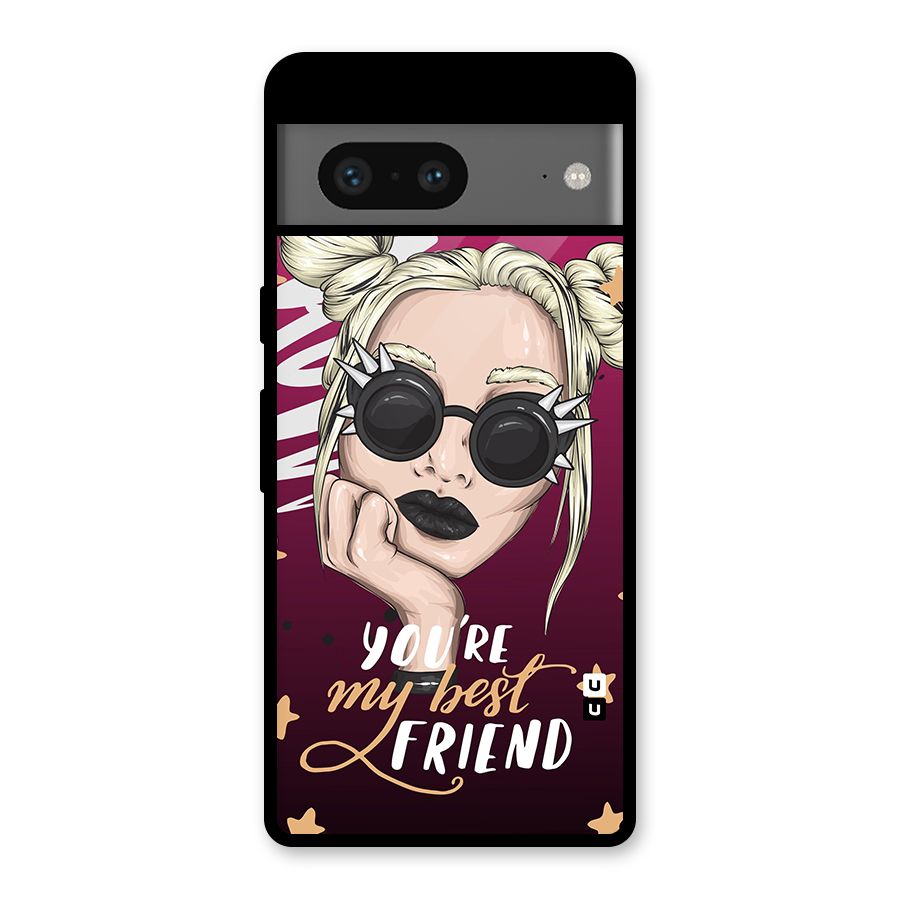 You My Best Friend Glass Back Case for Google Pixel 7