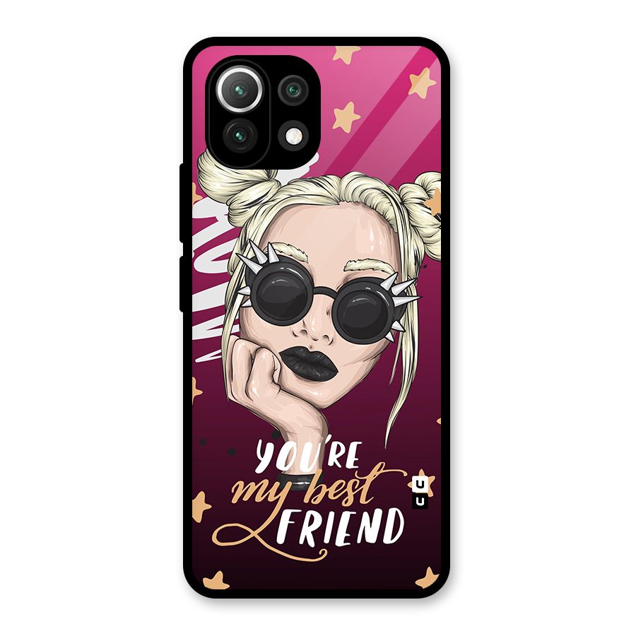 You My Best Friend Glass Back Case for Mi 11 Lite NE 5G