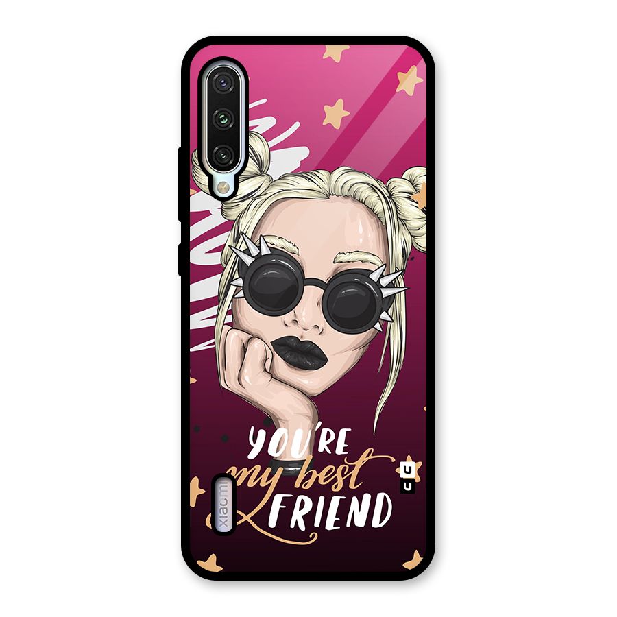 You My Best Friend Glass Back Case for Mi A3