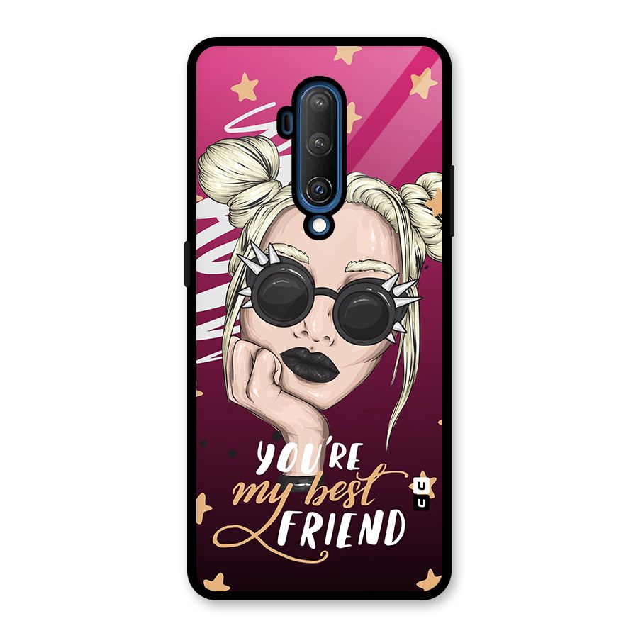 You My Best Friend Glass Back Case for OnePlus 7T Pro