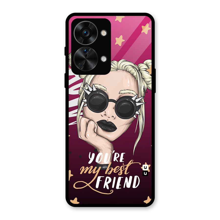 You My Best Friend Glass Back Case for OnePlus Nord 2T