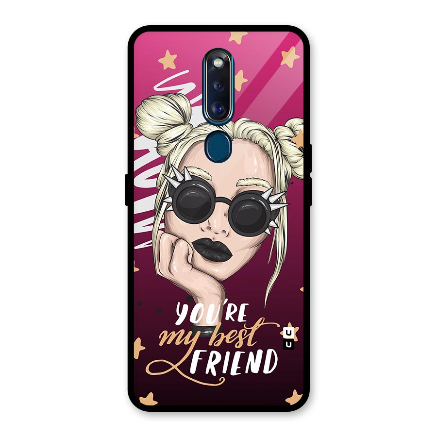 You My Best Friend Glass Back Case for Oppo F11 Pro