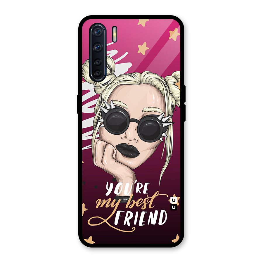 You My Best Friend Glass Back Case for Oppo F15