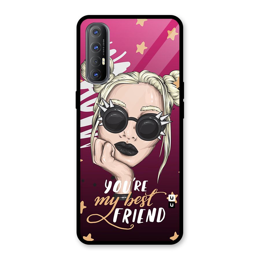 You My Best Friend Glass Back Case for Oppo Reno3 Pro