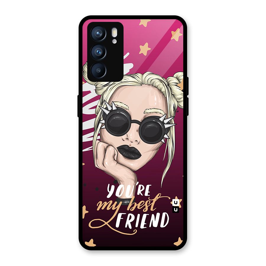 You My Best Friend Glass Back Case for Oppo Reno6 5G