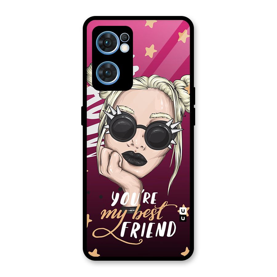 You My Best Friend Glass Back Case for Oppo Reno7 5G