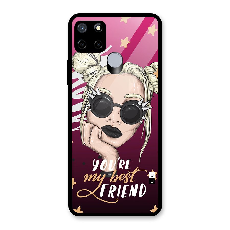 You My Best Friend Glass Back Case for Realme Narzo 30A