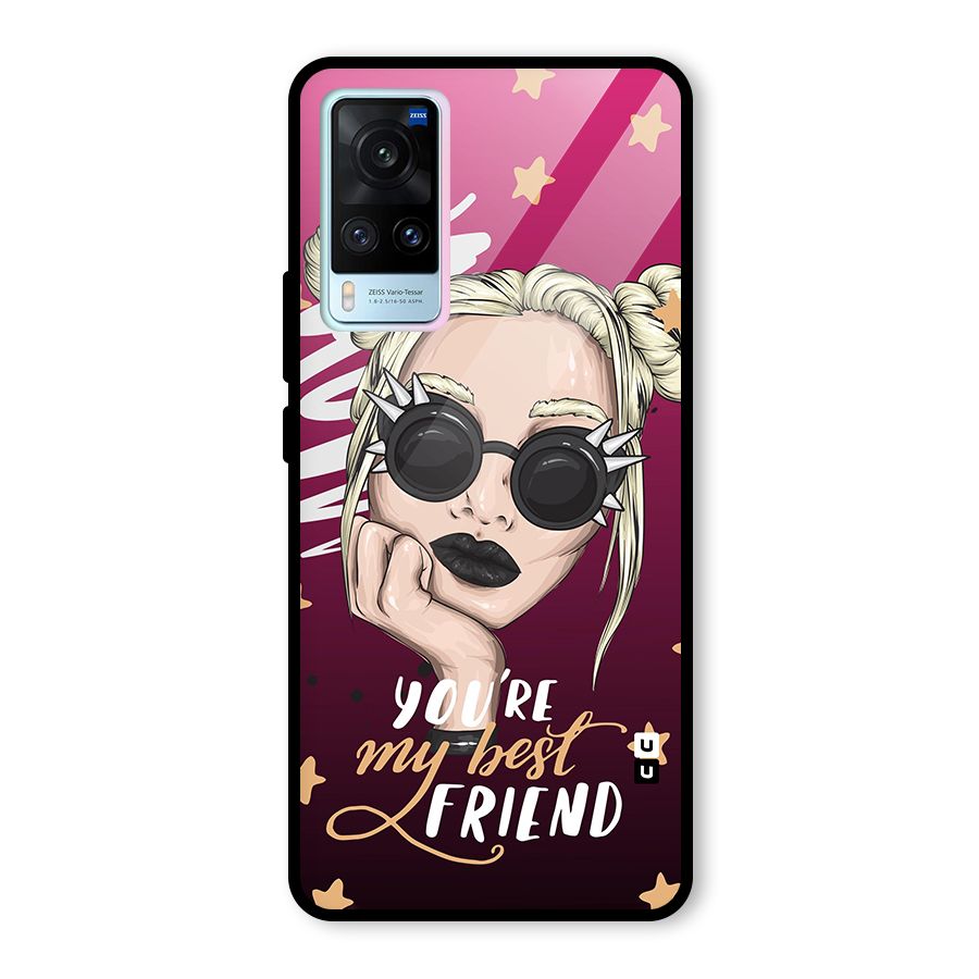 You My Best Friend Glass Back Case for Vivo X60
