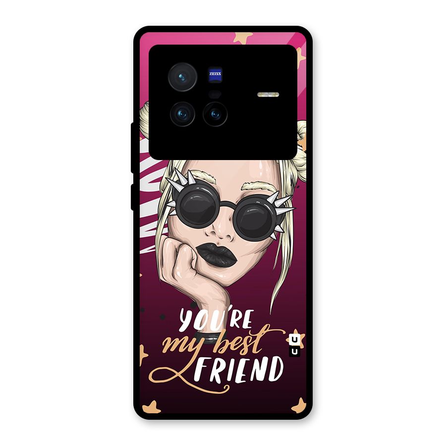 You My Best Friend Glass Back Case for Vivo X80