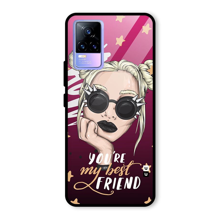 You My Best Friend Glass Back Case for Vivo Y73