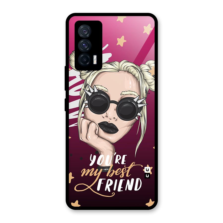 You My Best Friend Glass Back Case for Vivo iQOO 7 5G