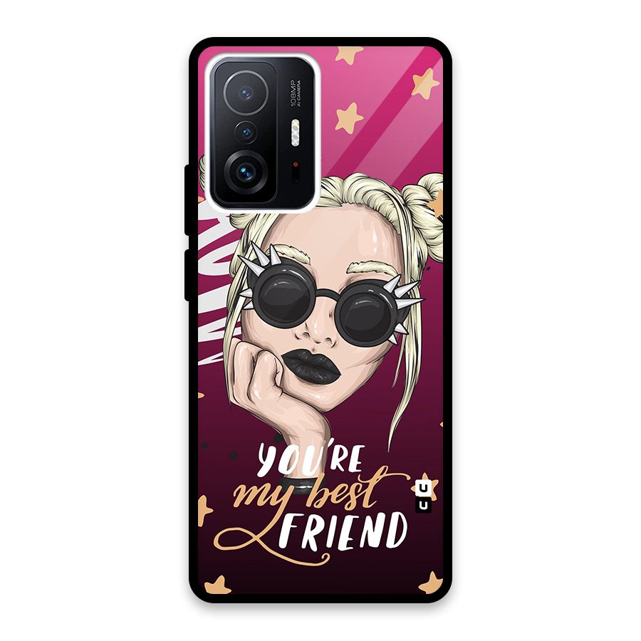 You My Best Friend Glass Back Case for Xiaomi 11T Pro