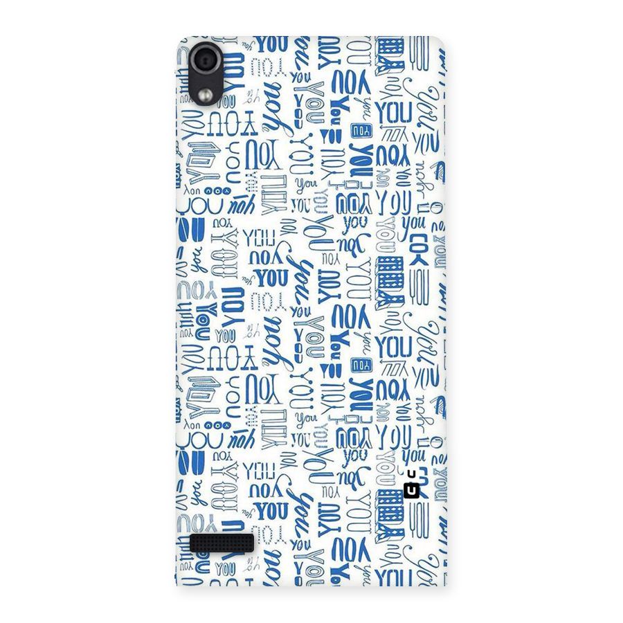 You Pattern Back Case for Ascend P6