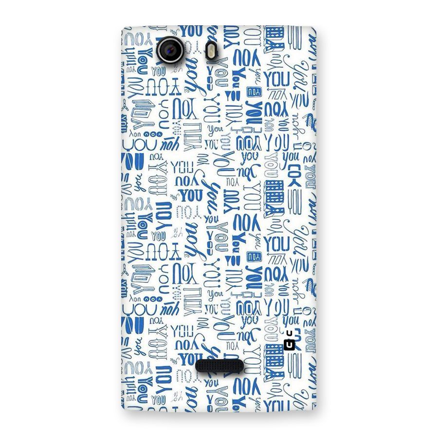 You Pattern Back Case for Canvas Nitro 2 E311