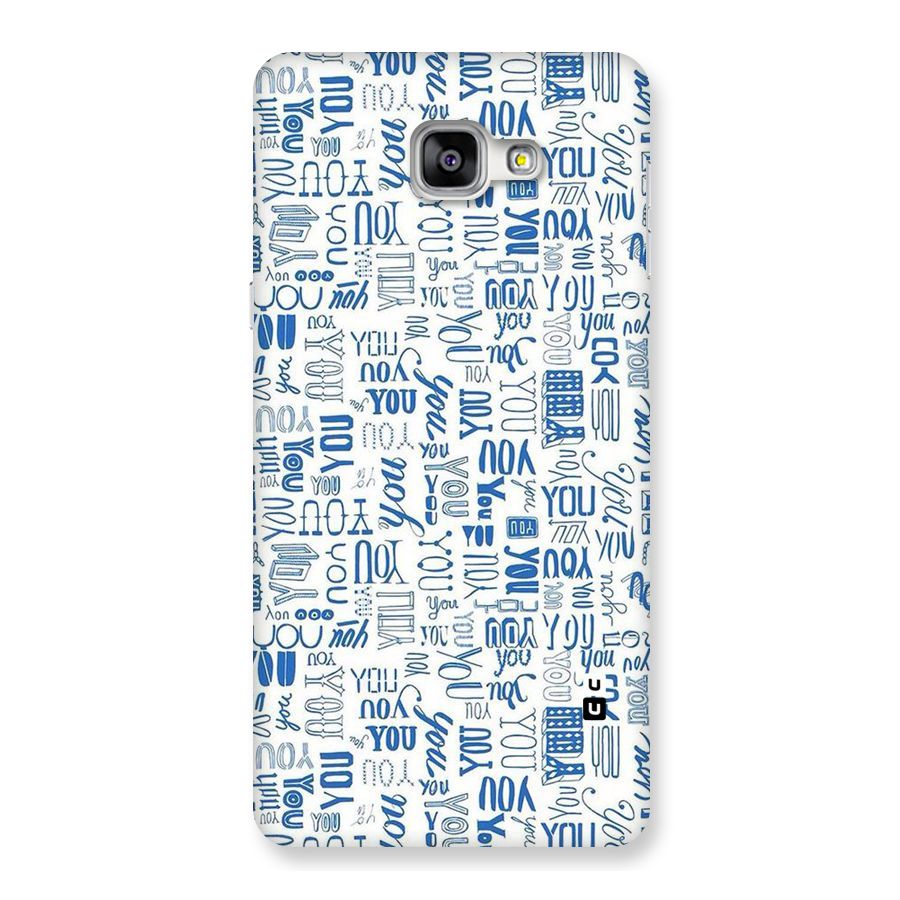 You Pattern Back Case for Galaxy A9