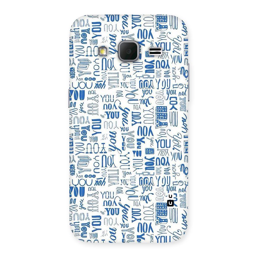 You Pattern Back Case for Galaxy Core Prime