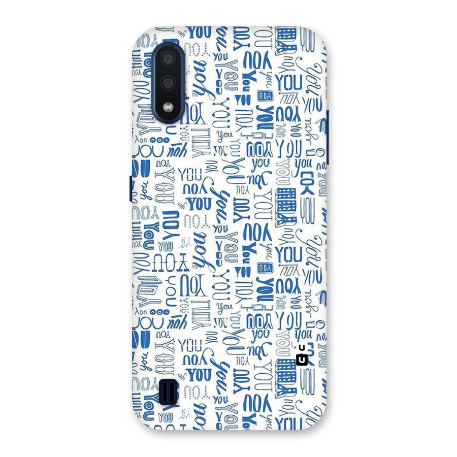 You Pattern Back Case for Galaxy M01