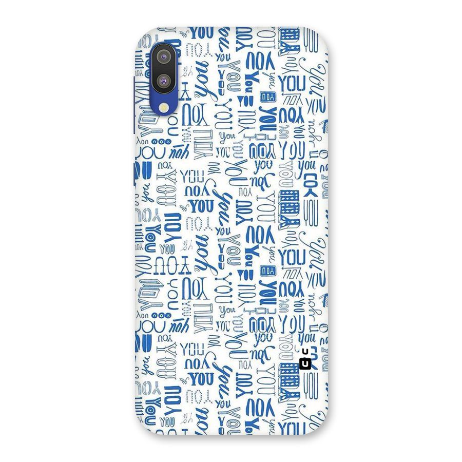 You Pattern Back Case for Galaxy M10