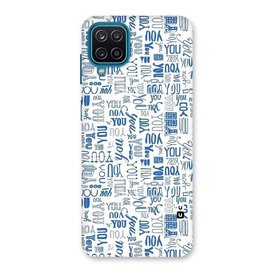 You Pattern Back Case for Galaxy M12